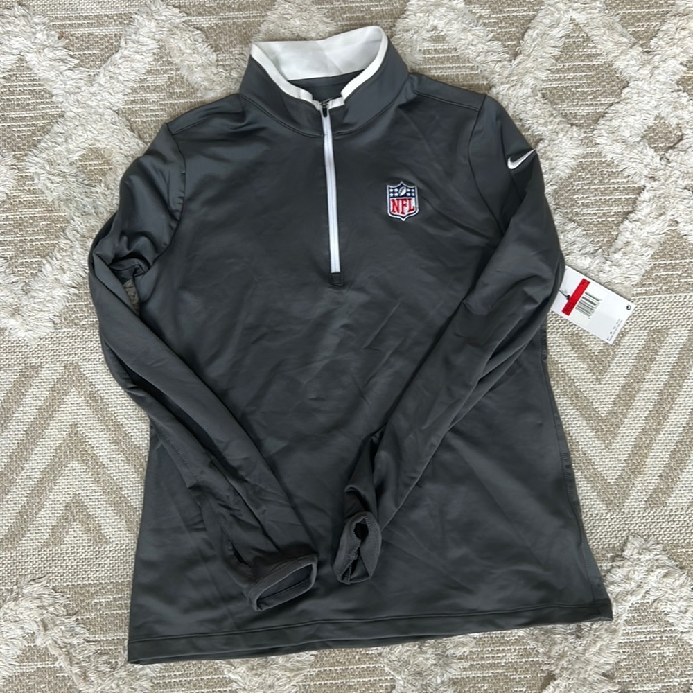 NFL Black and White Quarter-Zip Pullover